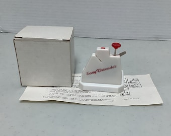 Vintage 1990 Easy Threader Needle Threader with Instructions and Box