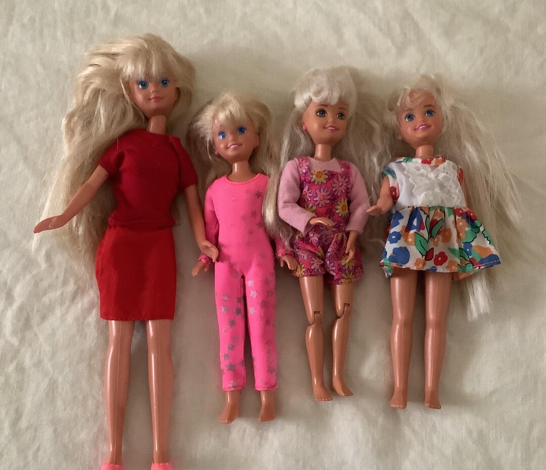 Vintage Barbie Skipper Doll Town Togs Green Felt Dress