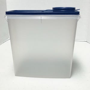 Tupperware Modular Mates 13 Cup Cereal Storage Container Blue Lid