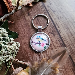 Wildlife Animal Key Rings - Handbag Charm - Robin Redbreast - Silver Bronze keychains - Badger Accessories - Owl Birds of Prey - Black Crow