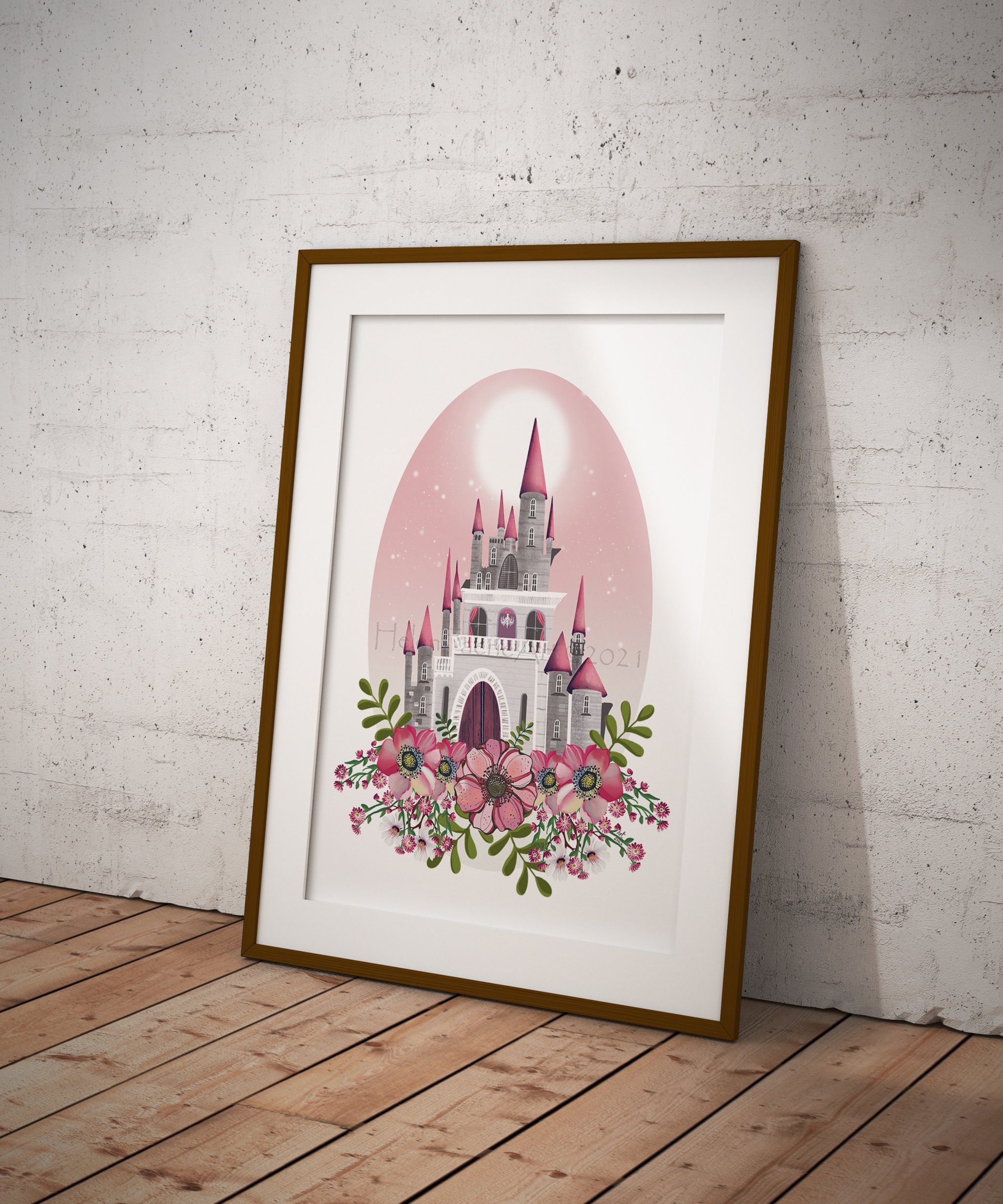 Giclée Prints Magical Fantasy Kingdom Fairy Tale Castle Art Print Ready ...