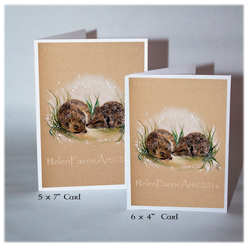 Hedgehog Wall Art Print Wild Animal Woodland Home Decor Nature Lover Gifts Ready to Frame Handmade Greeting Card Nursery Poster imagem 5