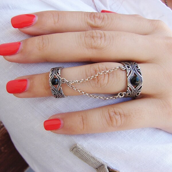 Multi Finger Ring Etsy