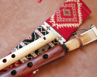 Duduk et flûte arméniens professionnels faits à la main, en bois d'abricot, dans une housse d'ornement et un cadeau, un instrument de musique Doudouk pour lui