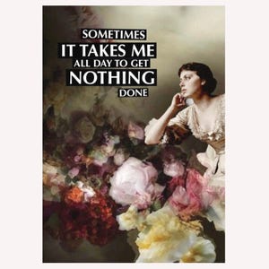 Postkarte Statement, Spruch, A6, Naturpapier, To Get Nothing Done