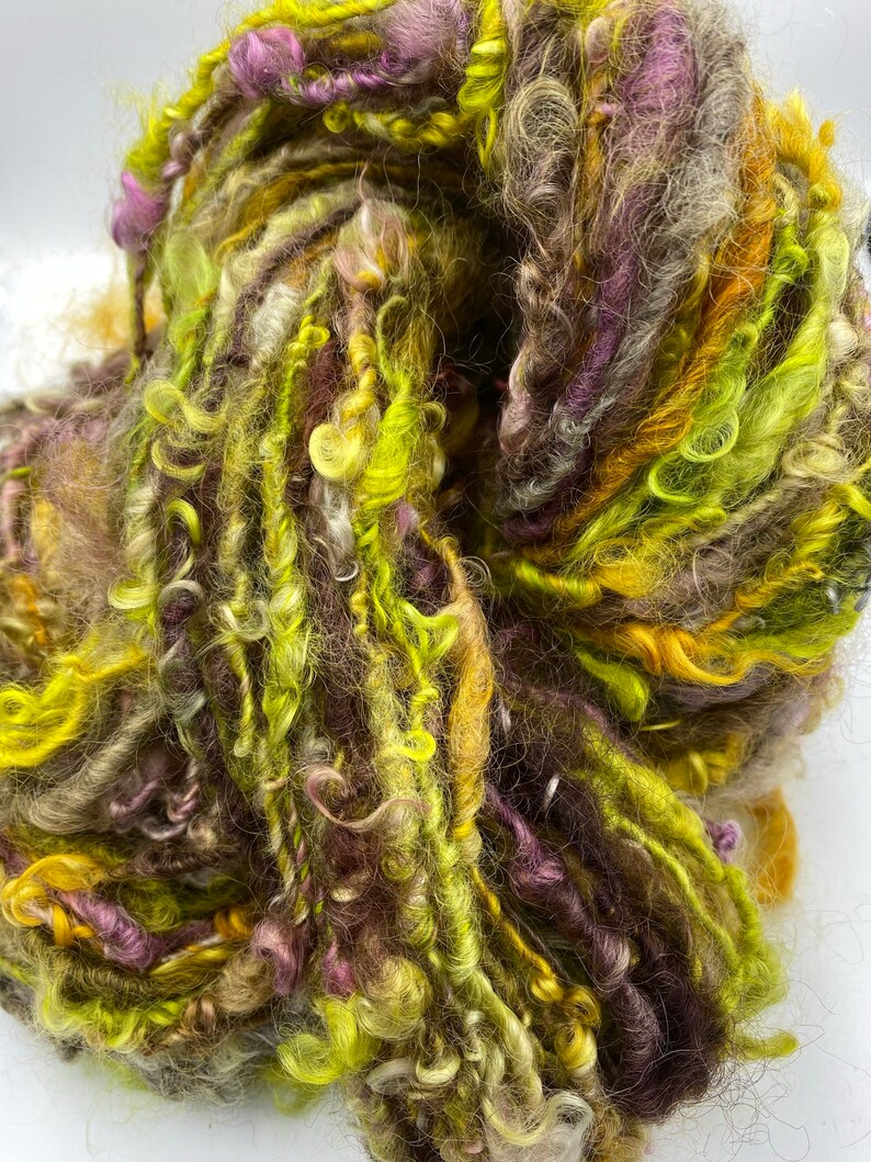 123 Hand Spun Textured Art Yarn #123