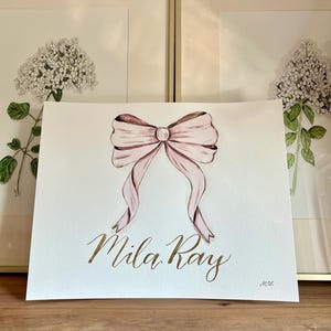 Name Painting, Name Art, Watercolor Name Painting, Personalized Watercolor Name Painting, Child Art, Nursery Art