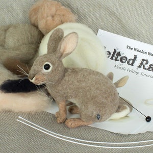 Needle Felted Rabbit Kit and Tutorial