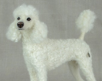 Made to Order Needle Felted Dog: Custom needle felted animal sculpture