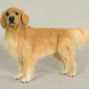 Made to Order Needle Felted Dog: Custom needle felted animal sculpture