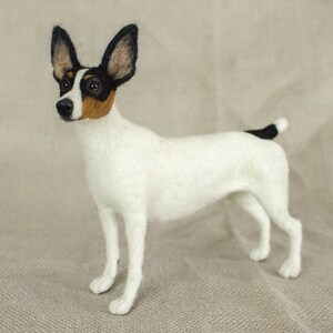 Made to Order Needle Felted Dog: Custom needle felted animal sculpture