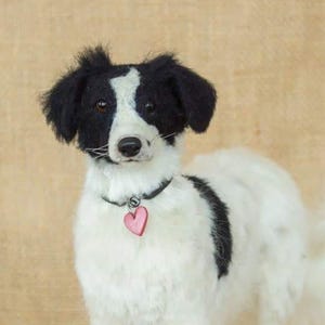 Made to Order Needle Felted Dog: Custom needle felted animal sculpture