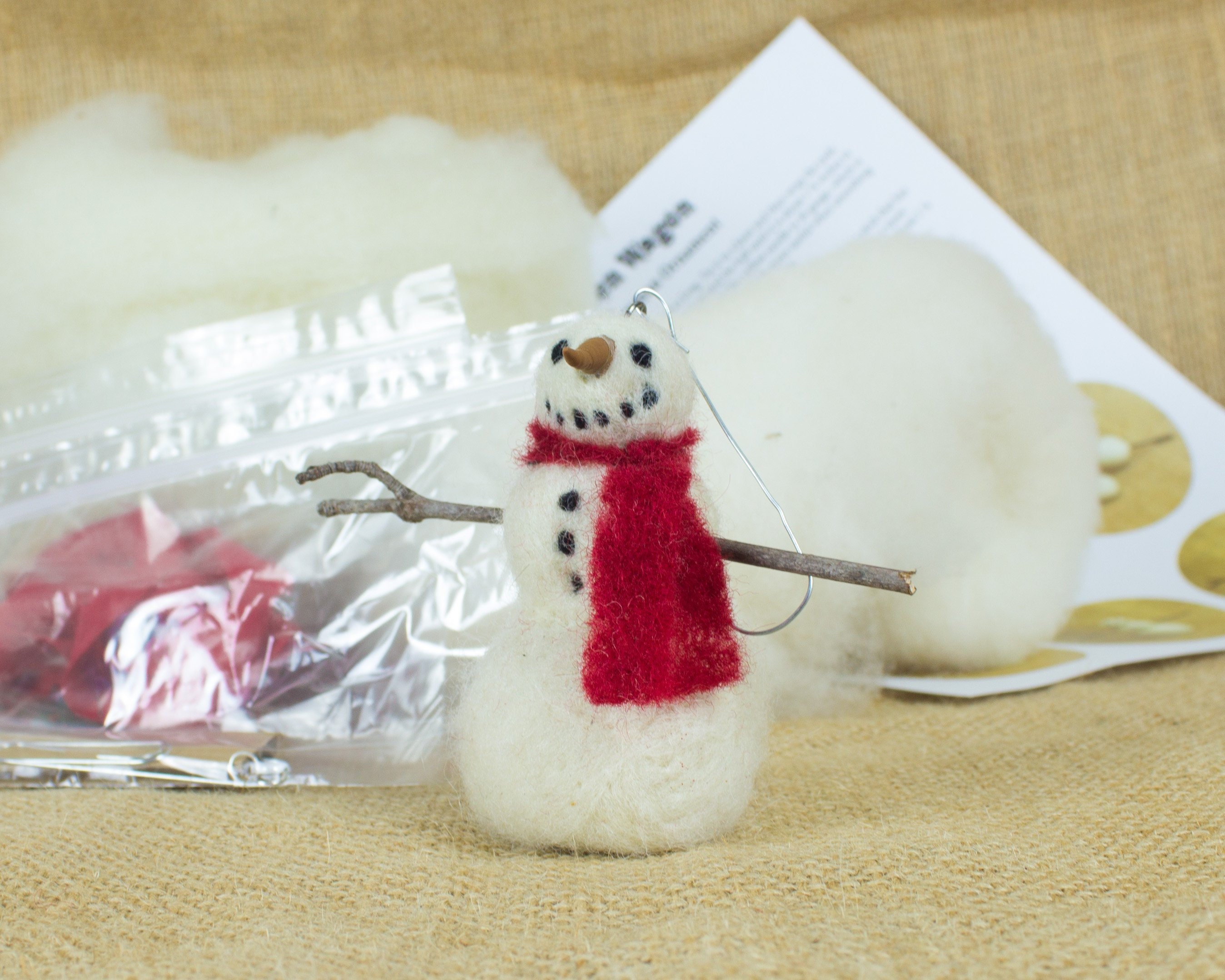 Woolbuddy Needle Felting Kit - Snowman – Needlepoint by Wildflowers
