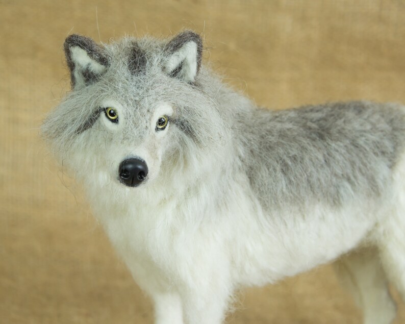 Made to Order Needle Felted Wolf Custom needle felted animal Etsy
