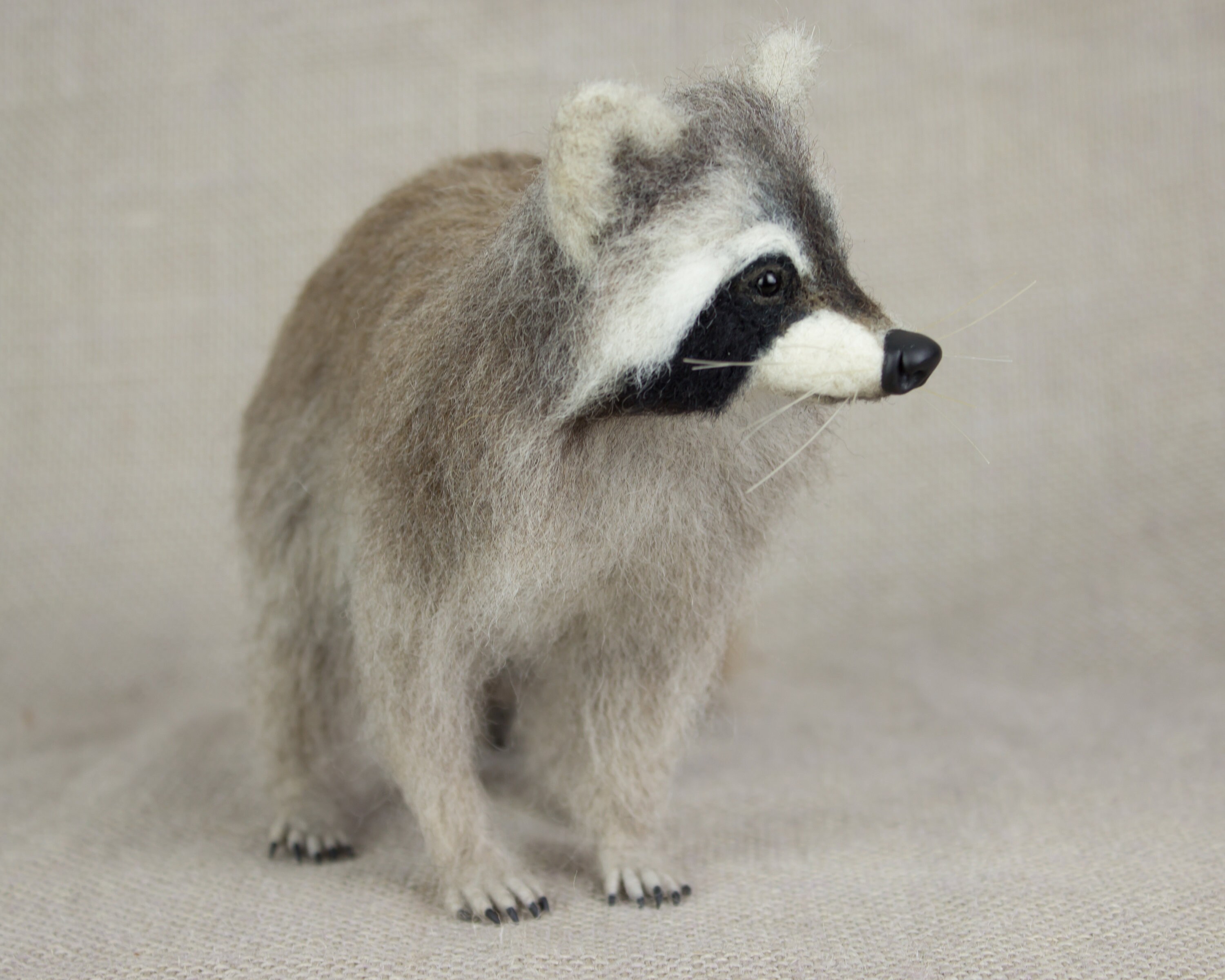 Made to Order Needle Felted Raccoon Custom Needle Felted Etsy UK