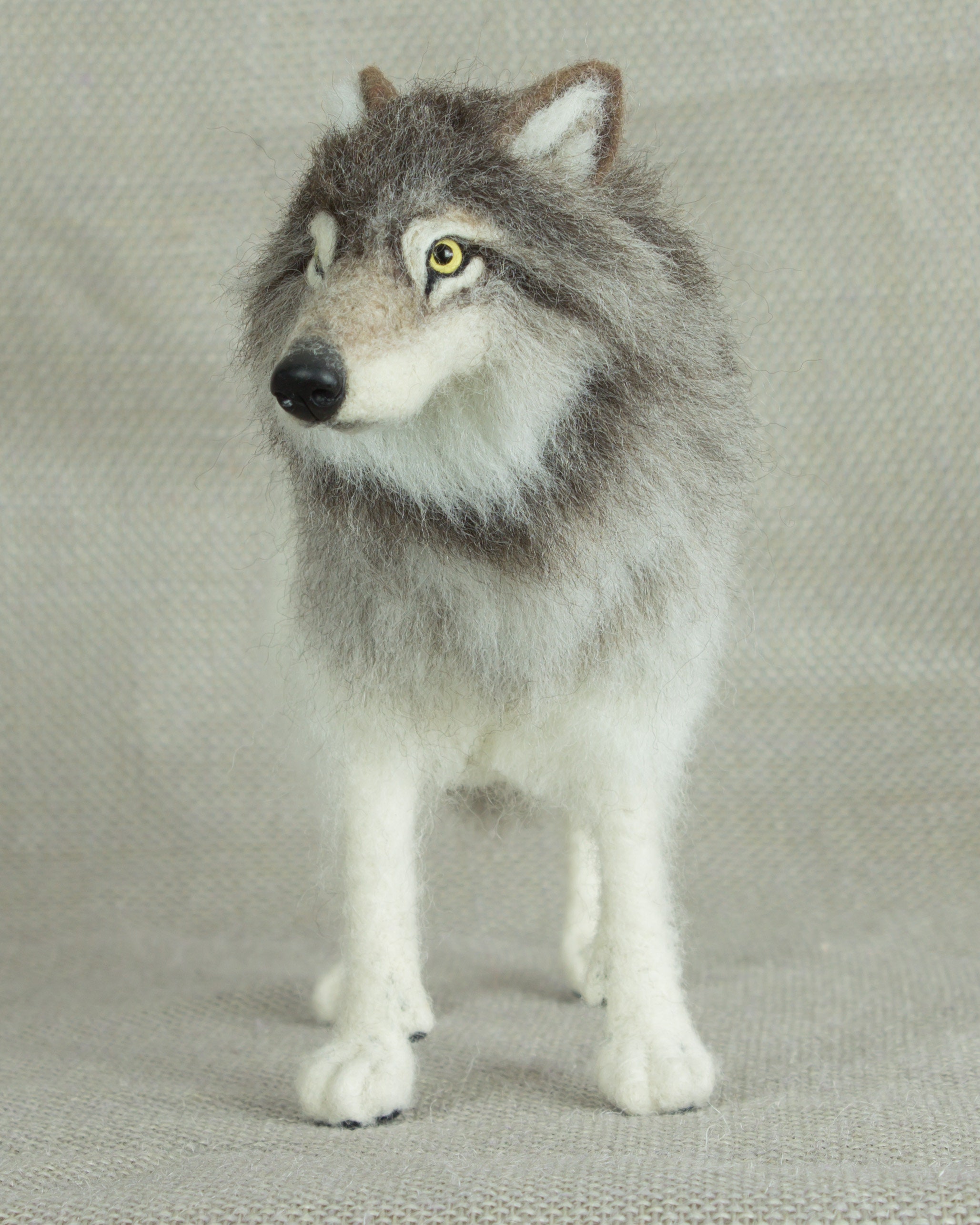 Made to Order Needle Felted Wolf Custom Needle Felted Animal Etsy Australia