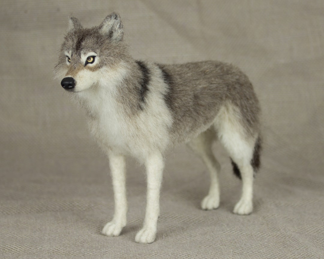 Made to Order Needle Felted Wolf Custom Needle Felted Animal Sculpture Etsy