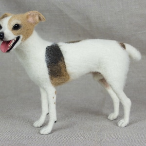 Made to Order Needle Felted Dog: Custom needle felted animal sculpture