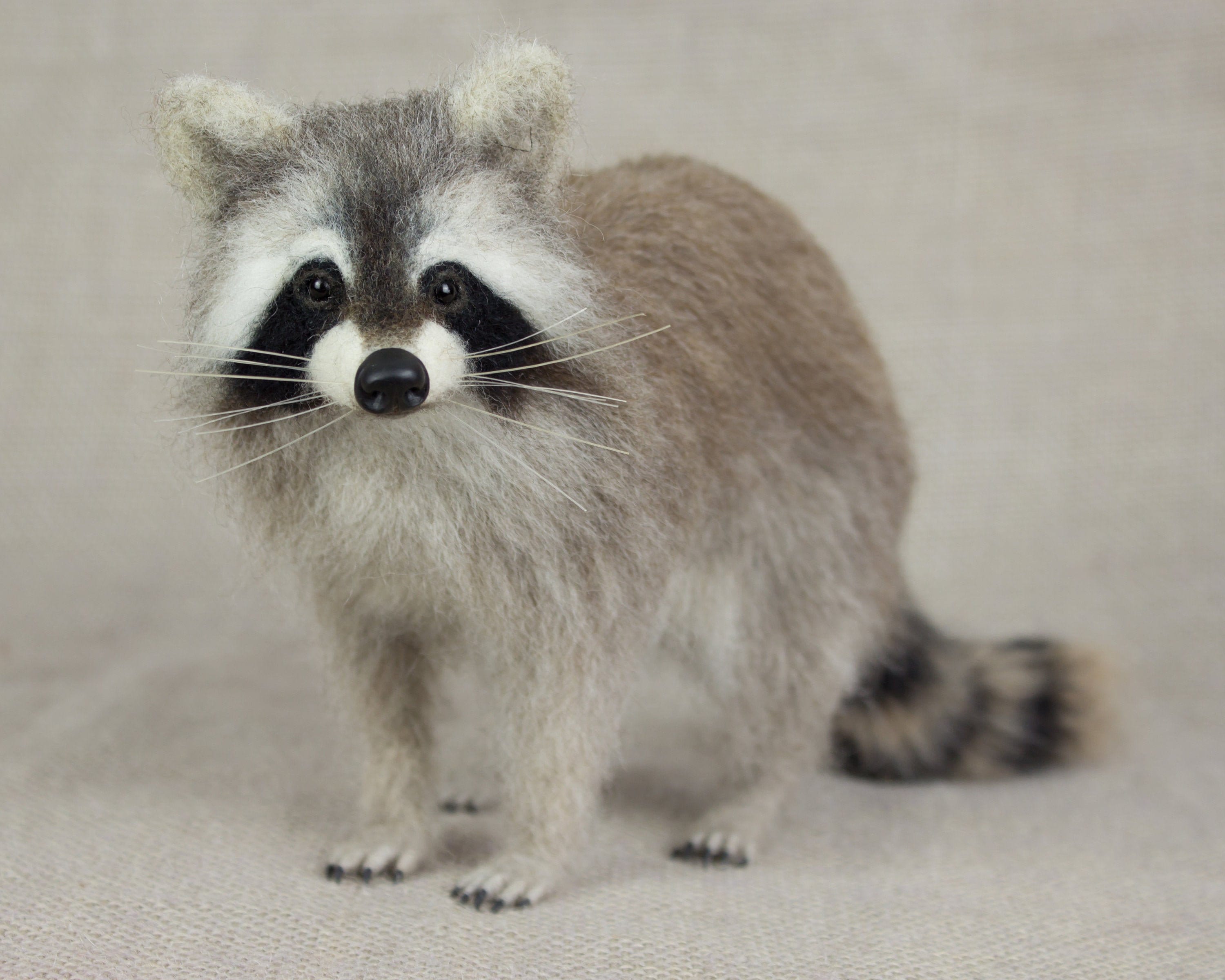 Made to Order Needle Felted Raccoon Custom Needle Felted Etsy UK