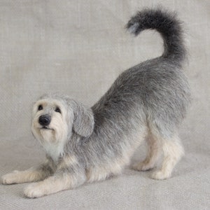 Made to Order Needle Felted Dog: Custom needle felted animal sculpture