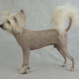 Made to Order Needle Felted Dog: Custom needle felted animal sculpture