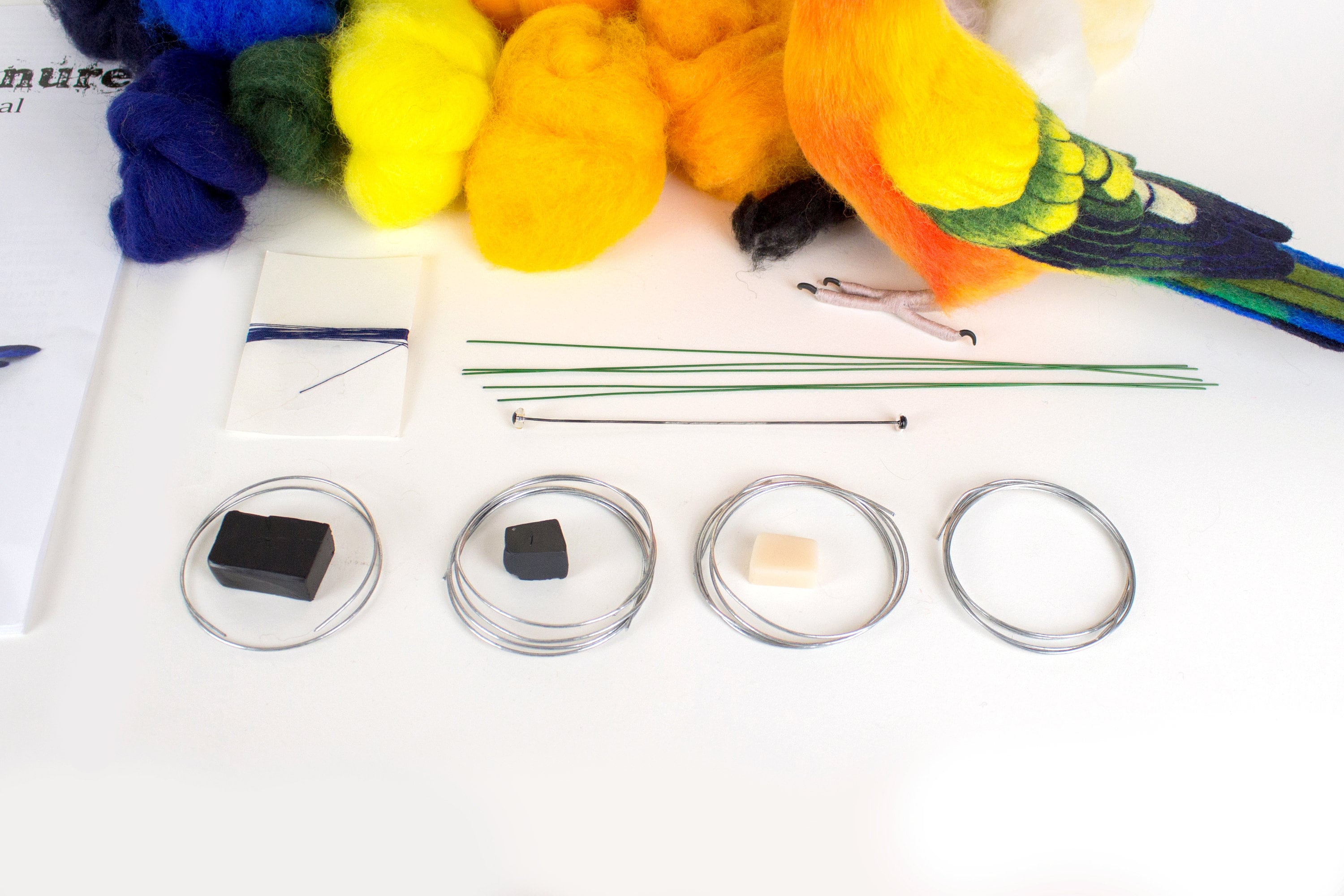 Needle Felted Sun Conure Kit and Tutorial - Etsy Australia