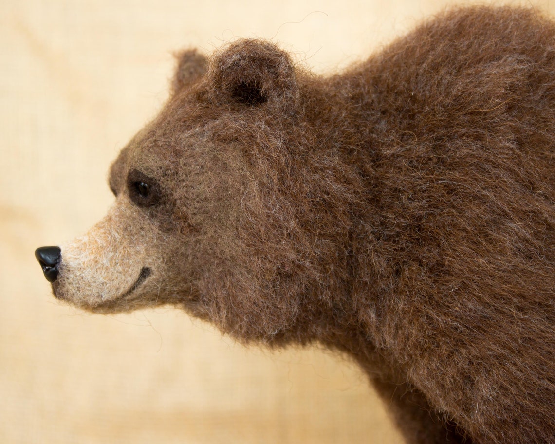 Made to Order Needle Felted Bear Custom needle felted animal Etsy