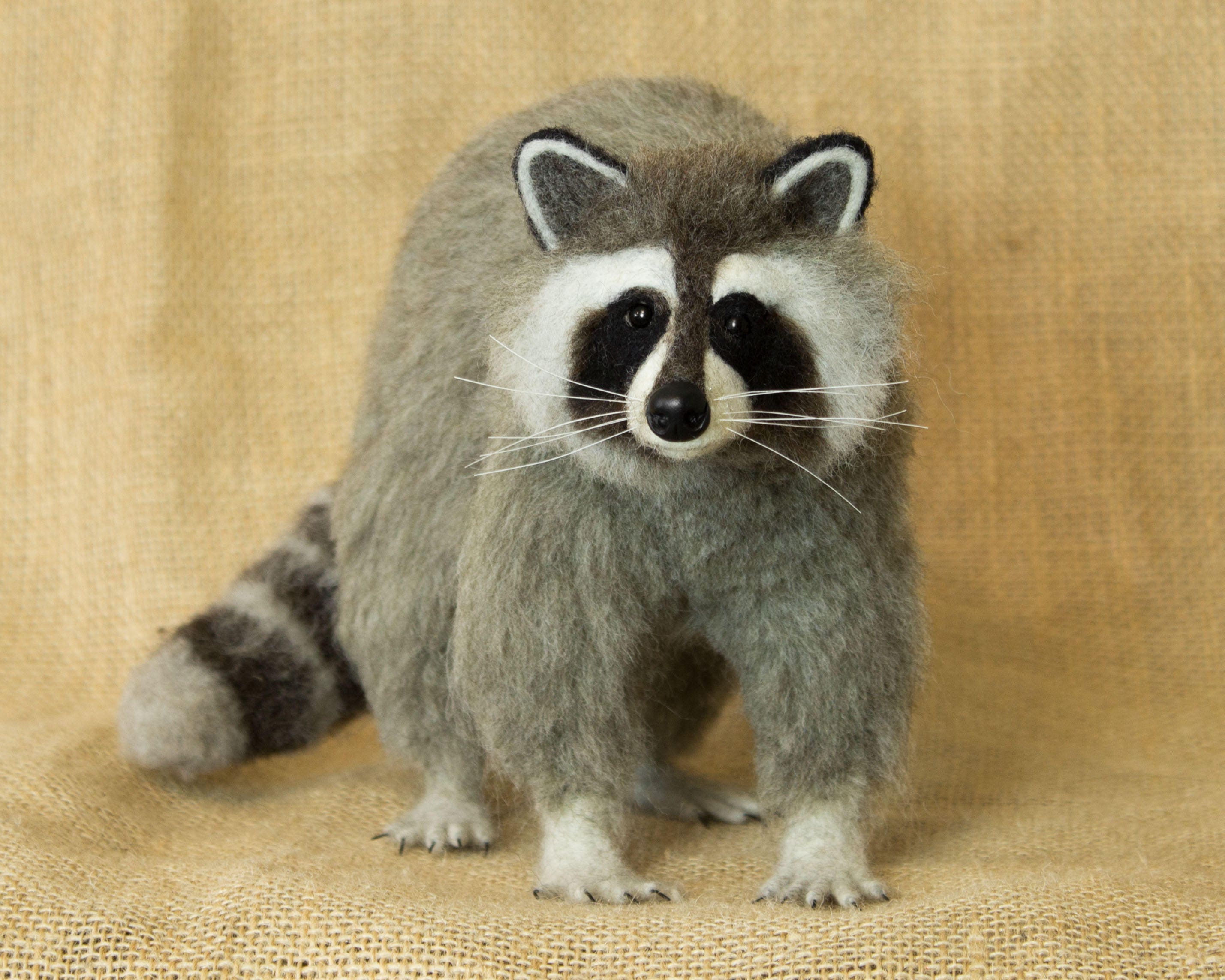 Made to Order Needle Felted Raccoon Custom needle felted Etsy
