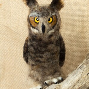 Made to Order Needle Felted Owl: Custom Needle Felted Animal Sculpture ...