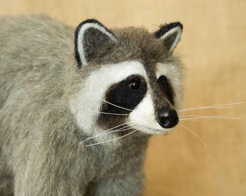 Made to Order Needle Felted Raccoon Custom needle felted Etsy