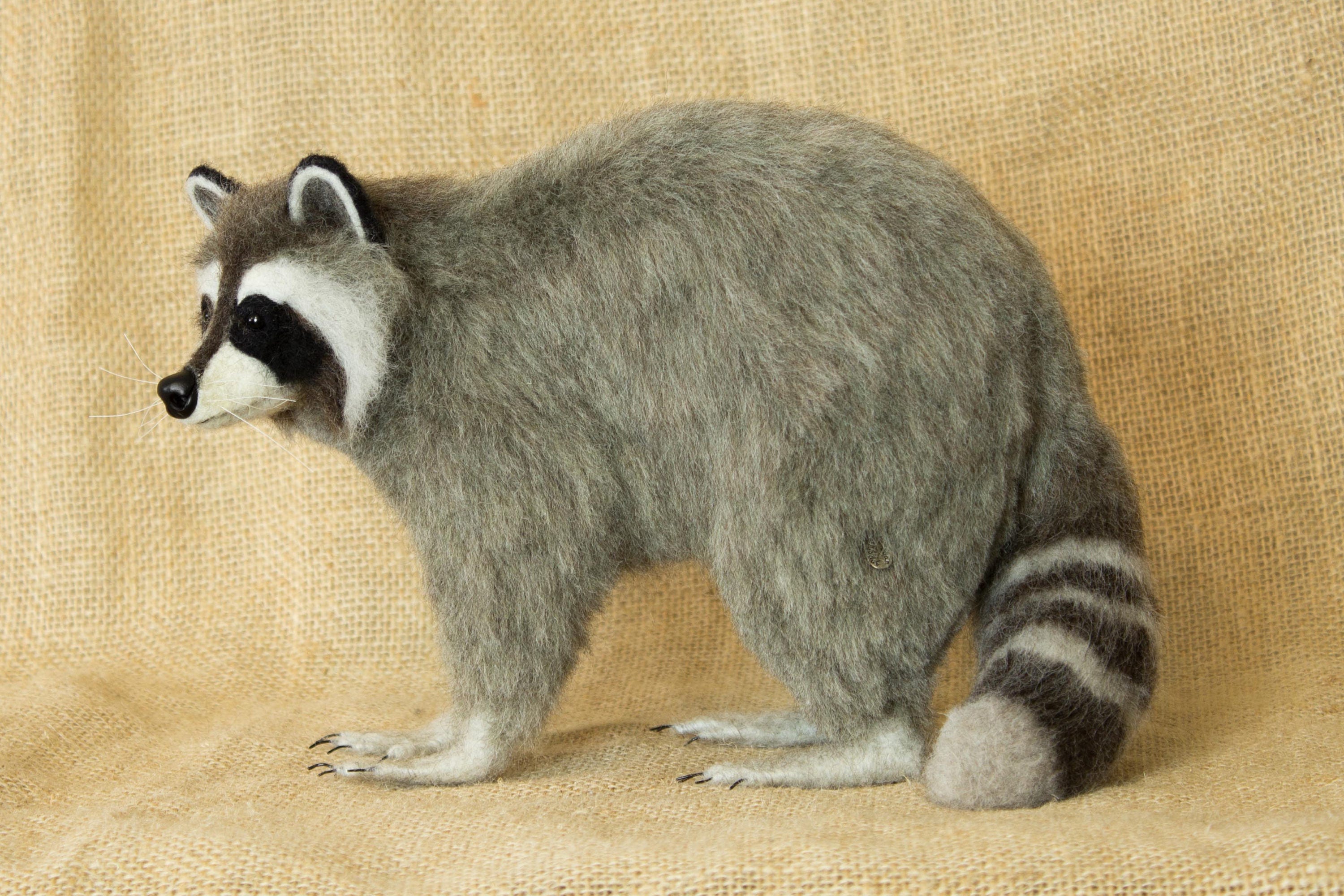 Made to Order Needle Felted Raccoon Custom needle felted Etsy