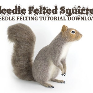 Needle Felting Tutorial Download: Squirrel