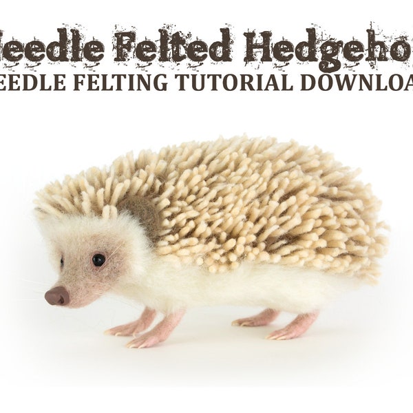 Needle Felting Tutorial Download: Hedgehog