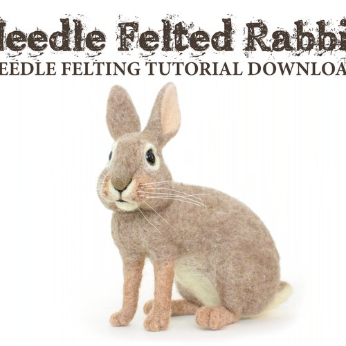 PDF to Make a Posable Hareprintable Needle Felting Tutorial Etsy