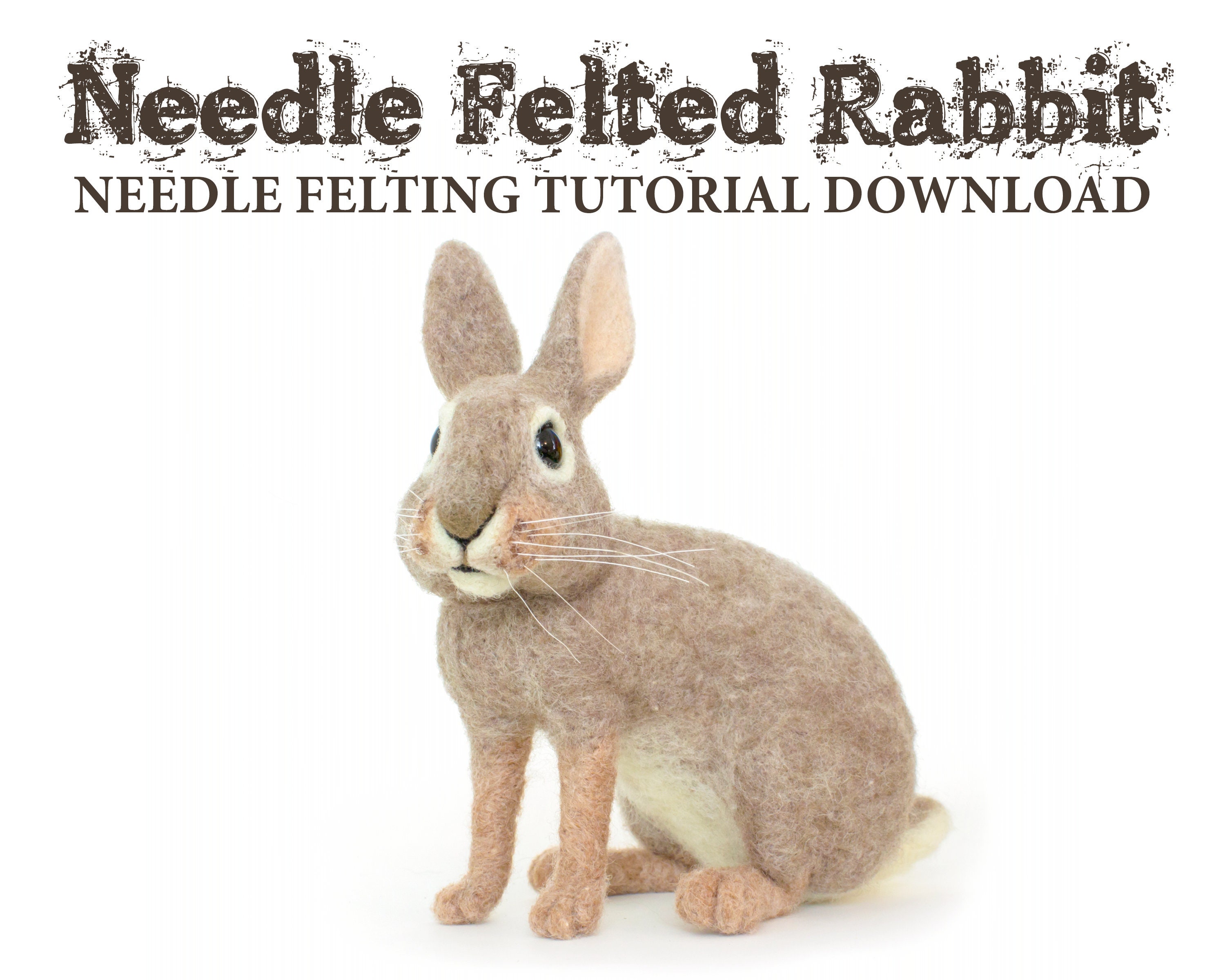 Needle Felting Tutorial Download Rabbit Etsy UK