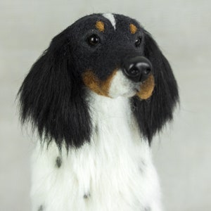 Made to Order Needle Felted Dog: Custom needle felted animal sculpture