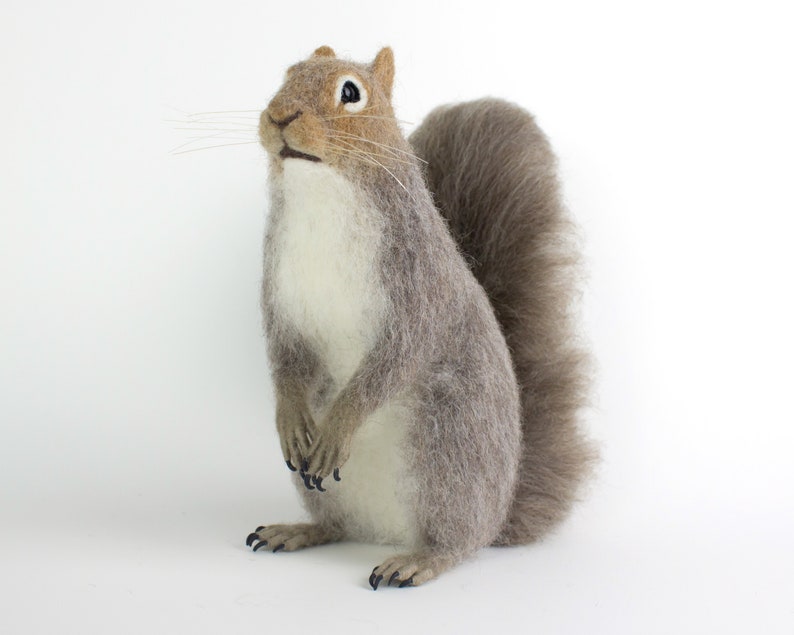 Needle Felted Squirrel Kit and Tutorial Etsy