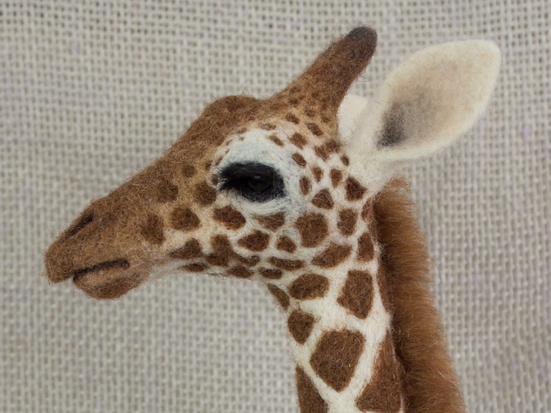 Sculpture Handmade needle felted giraffe Figurines