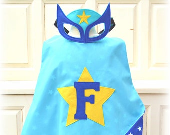 Personalised Superhero Cape and Mask Set