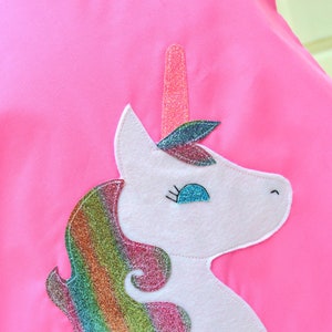 Rainbow unicorn superhero cape and mask set image 2