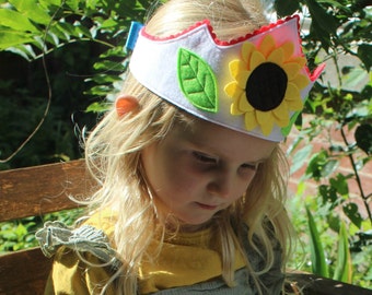 Sunflower birthday crown