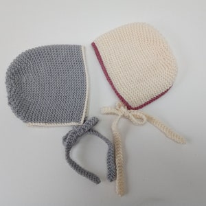 Knitting Pattern for Simple Baby Bonnet