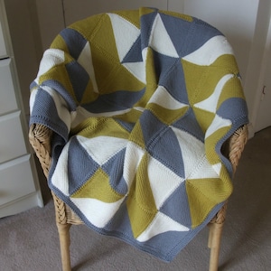 Schema di lavoro a maglia PDF per coperta Moderne solo in INGLESE