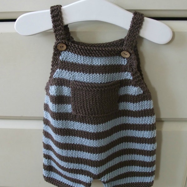 Knitting Pattern for Playtime Dungarees