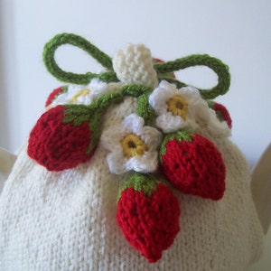 Knitting Pattern for Strawberry Fields Tea Cosy Knitting Pattern image 2