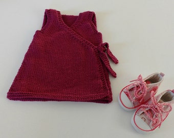 Knitting Pattern for Grace Baby Pinafore