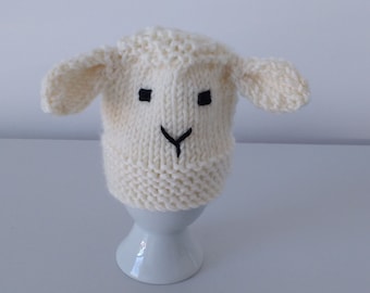 Knitting Pattern for Little Lamb Egg Cosy