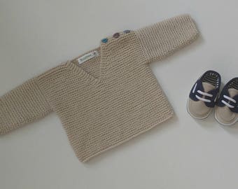 Knitting Pattern for Oliver Baby Jumper