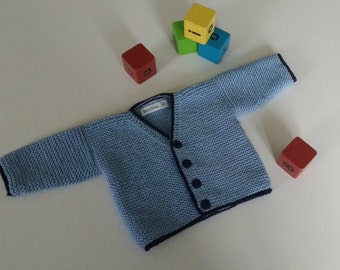 Knitting Pattern for Noah Baby Cardigan
