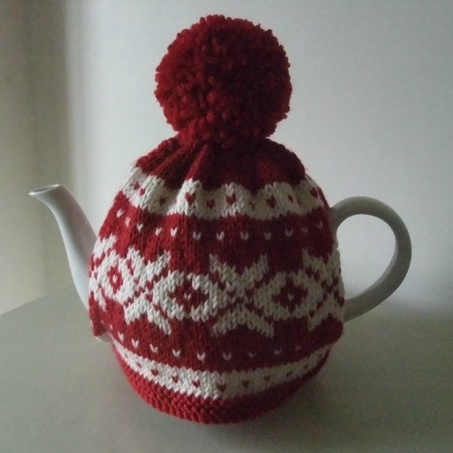 Tea Rose Tea Cosy Hand Knitting Pattern. PDF. Etsy